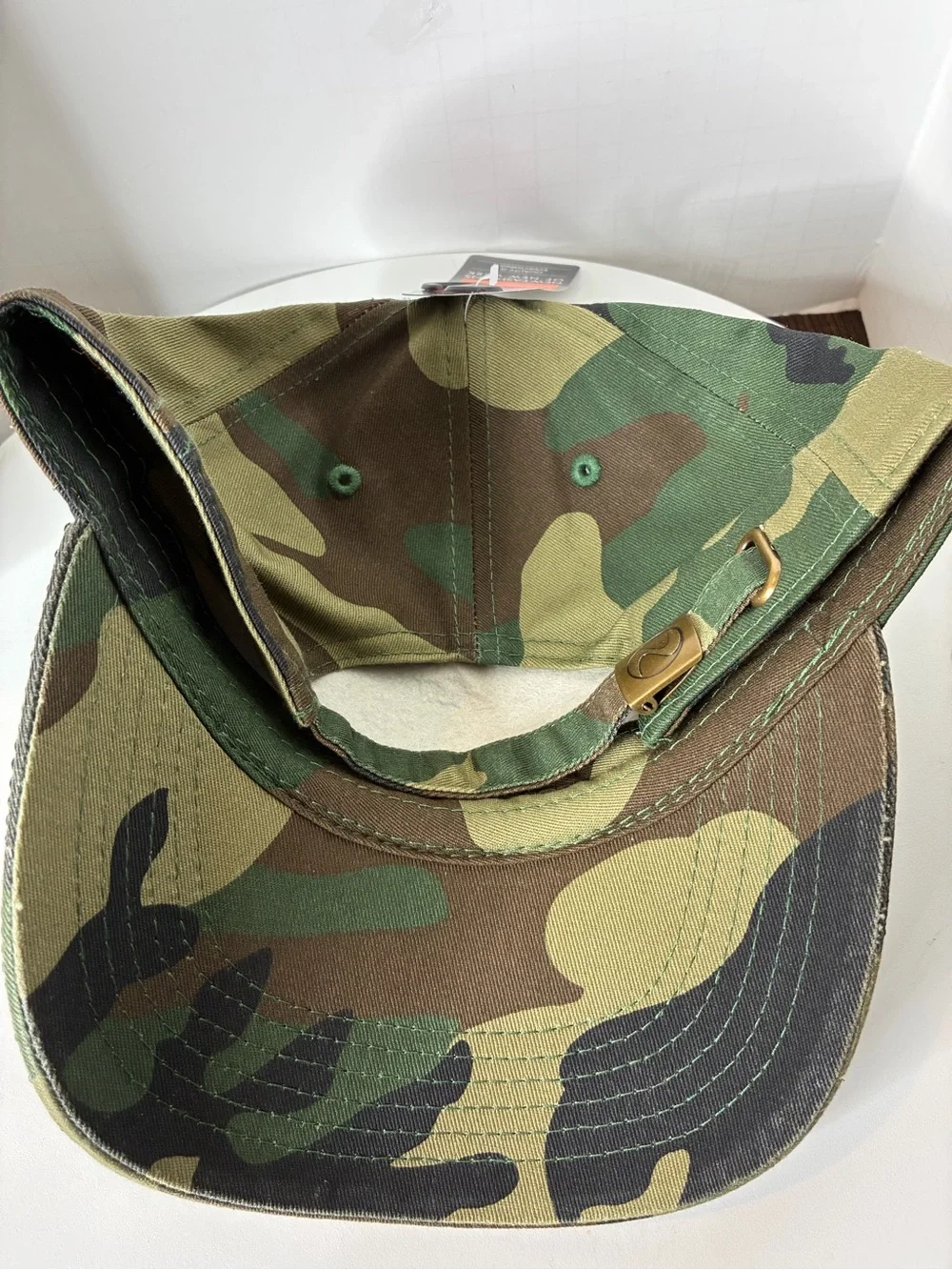 Custom Camo Rhinestone Cap - Brown & Green